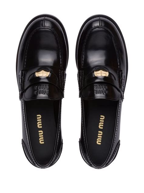 loafer miu miu|penny miu loafers.